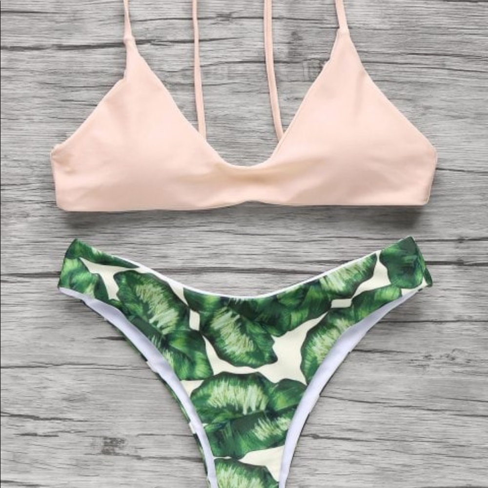 green bikini
